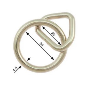 O ring met triangel 20  mm 